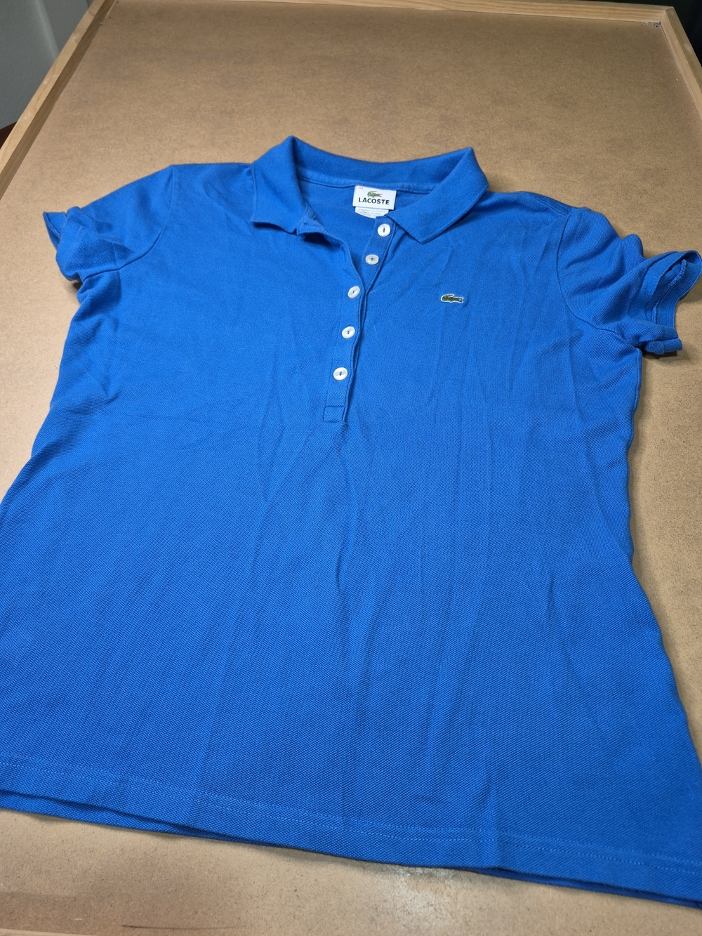 Lacoste Women's Classic Blue Piqué Polo Top